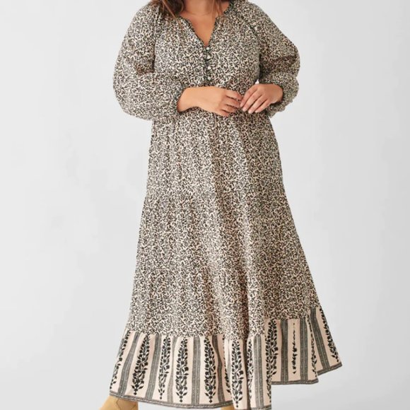 Faherty Women's Phoebe Block Print Dress - Picture 1 of 4